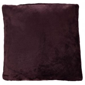 Linea Linea Supersoft Fleece Cushion - Plum