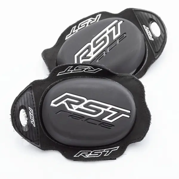 RST TPU Standard Knee Sliders With Puller Black White Size