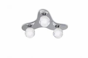 Ceiling 3 Light G9 ECO, Polished Chrome