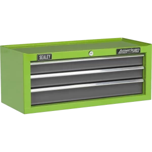 Sealey 3 Drawer Mid Tool Chest Green / Grey