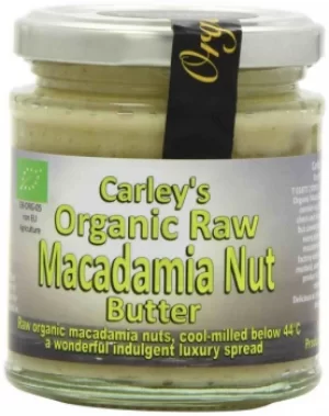 Carley's Organic RAW Macadamia Nut Butter 170g