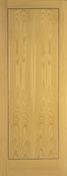 Wickes Gibson Internal Flushed 1 Panel Oak Veneer Door - 1981 x 762mm