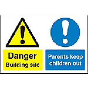 Site Sign Site Safety PVC 45 x 60 cm