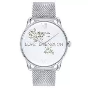 August Berg x Morris & Co Pure Silver Love Is Enough Ss Mesh 38Mm Watch M1LIE0738E20MSL