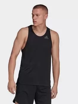 adidas Heat.rdy Hiit Tank Top, Black, Size S, Men