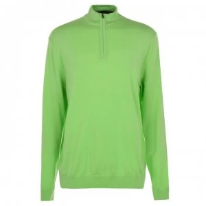 Callaway Long Sleeve Zip Pullover Mens - Jade Lime