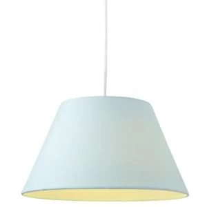 Colours Eos Duck egg Linen effect Tapered drum Light shade D305mm