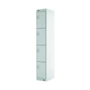 Four Compartment Express Standard Locker 300x450x1800mm Light Grey