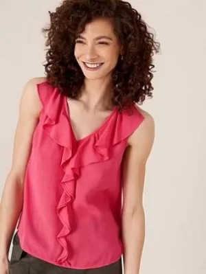 Monsoon Ruffle Front Tank Top