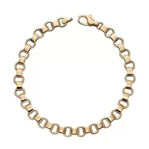 Circle Bar Bracelet Yellow Gold 19.5cm Bracelet GB473