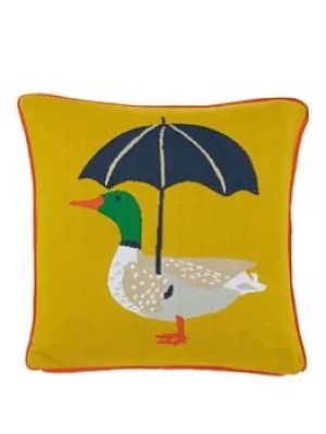 Joules Ducks March 100% Cotton Cushion