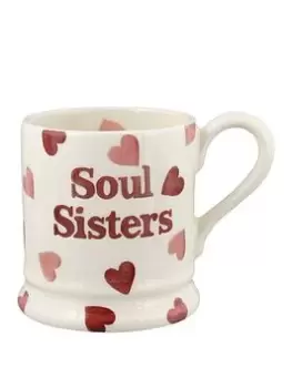 Emma Bridgewater Pink Hearts Soul Sisters 1/2 Pint Mug