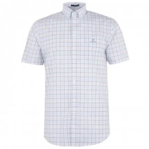 Gant Gant Short Sleeve Check Shirt - Blue 401