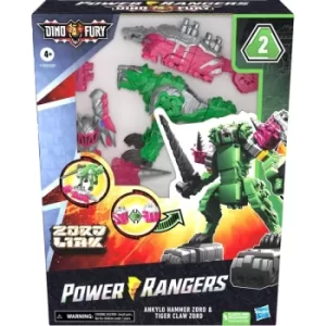 Power Rangers DNF Pink and Green Comb Zords