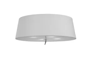 Ninette Ceiling 4 Light E27, Polished Chrome with Ivory White Shade