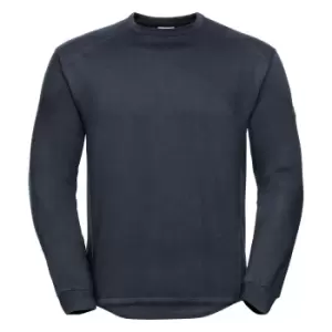 Russell Workwear Mens Crew Neck Set In Sweatshirt Top (4XL) (French Navy)