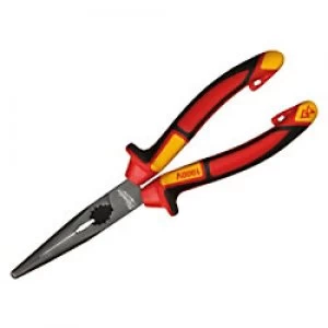 Milwaukee Long Round Nose Plier 4932464565 Forged Alloy Steel Grey, Red