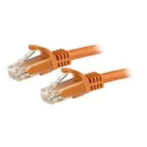 StarTech Orange Gigabit Snagless RJ45 UTP Cat6 Patch Cable Patch Cord 3m