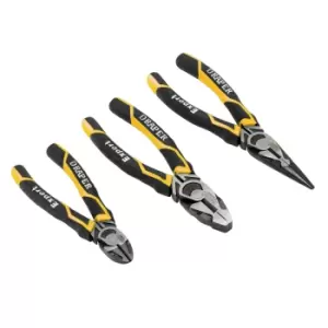 Draper 28038 High Leverage Plier Set, Yellow (3 Piece)