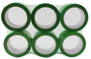 Ambassador 62050665 Polypropylene Tape 50x66mm Green - 6 Pack