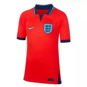 Nike England Away Shirt 2022 2023 Juniors - Red