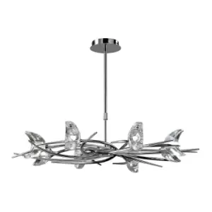 Eclipse Telescopic 8 Light G9, Polished Chrome