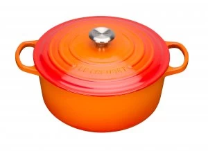 Le Creuset Signature Cast Iron Round Casserole 28cm Volcanic