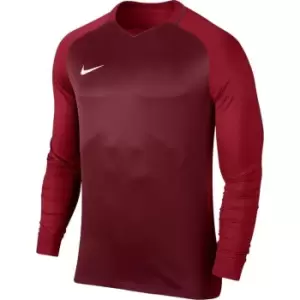 Nike Trophy III Long Sleeve T Shirt Junior - Red