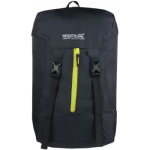 Regatta Great Outdoors Easypack Packaway Rucksack/Backpack (25 Litres) (One Size) (Ebony/Neon Spring) - Ebony/Neon Spring