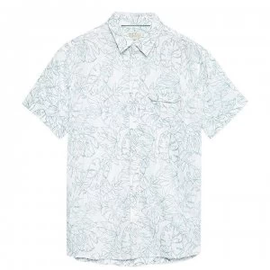 Jack Wills Eastcote Print Shirt - White