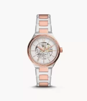 Fossil Women Eevie Automatic Two-Tone Stainless Steel Watch