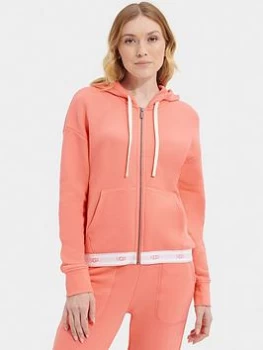 UGG Sena Zip Through Hoodie - Pink, Size S, Women