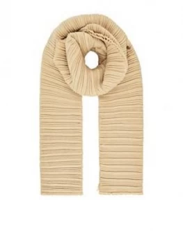 Accessorize Origami Pleated Scarf - Camel