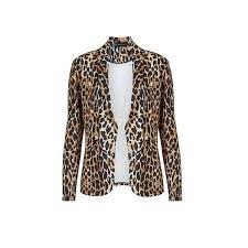 Mela London Brown Animal Print Jacket - 8 - beige