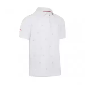 Callaway CLASSIC FOULARD PRINT POLO - Bright White - XXL