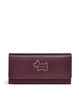 Radley Heritage Dog Outline Large Flapover Matinee - Dark Cherry