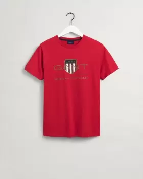 GANT Men Archive Shield T-Shirt (L) Red