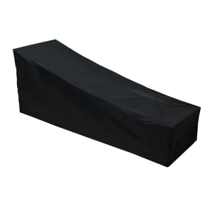 Sun Lounger Waterproof Cover Black