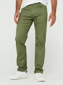 Levis 502 Tapered Fit Jeans - Green, Size 34, Inside Leg Regular, Men