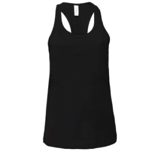 Bella + Canvas Womens/Ladies Racerback Tank Top (S) (Black)