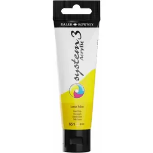 System 3 Acrylic Paint 59ml Lemon Yellow - Daler Rowney