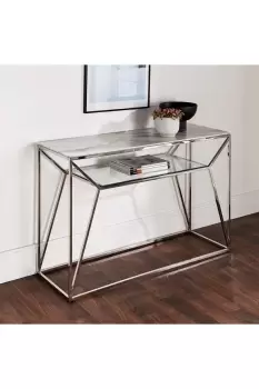 Marble Glass Console Table