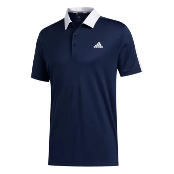 adidas Bold Brand Golf Polo Shirt Mens - Blue