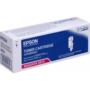 Epson S050670 Magenta Laser Toner Ink Cartridge