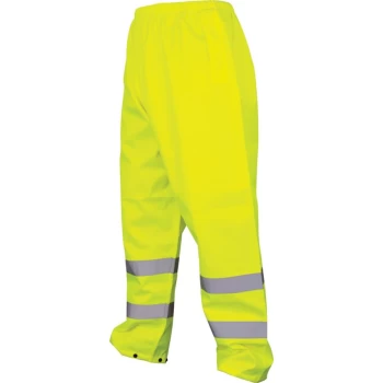 Hi-vis Rip-stop Yellow Trousers (EN20471) - L