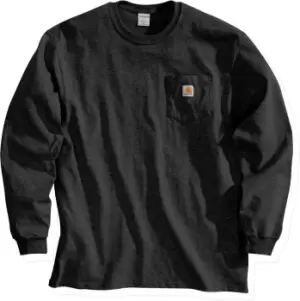 Carhartt Workwear Pocket Longsleeve Shirt, black, Size 2XL, black, Size 2XL