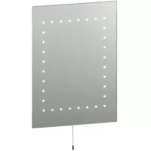 IP44 LED Bathroom Mirror 50cm x 39cm Vanity Studio Wall Light Energy Efficient