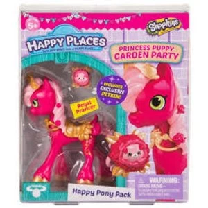 Shopkins - Happy Places Season 4 Royal Prancer Doll - Princess Puppy Garden Party Playset