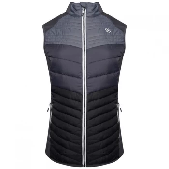 Dare2B Surmount Wool Baffled Bodywarmer - Black/Ebony