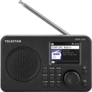 Telestar DIRA M 6i Internet desk radio Internet, DAB+, FM Bluetooth, DLNA, USB, WiFi, Internet radio Recording mode, DLNA-compatible, Alarm clock Blac